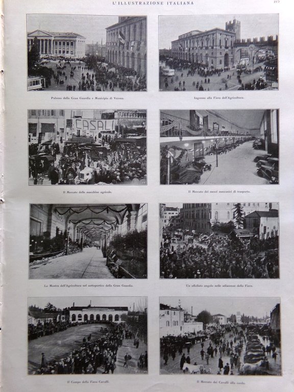 L'Illustrazione Italiana 20 Marzo 1927 Agricoltura Verona Sindacato Giornalisti