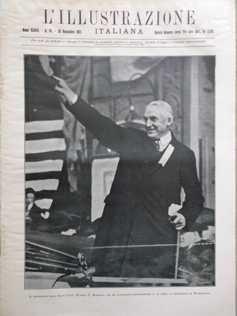 L'Illustrazione Italiana 20 Novembre 1921 Nazario Sauro Notturno di D'Annunzio