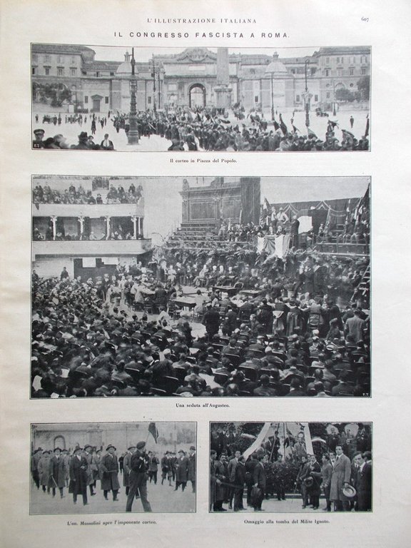 L'Illustrazione Italiana 20 Novembre 1921 Nazario Sauro Notturno di D'Annunzio