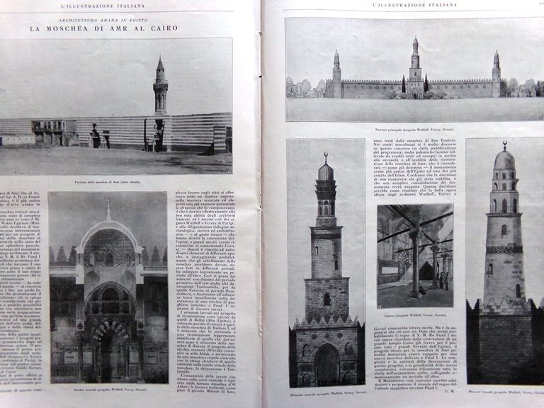 L'Illustrazione Italiana 20 Novembre 1927 Nobel Grazia Deledda Moschea Cairo …