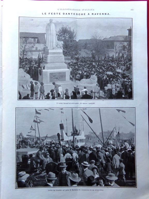 L'illustrazione Italiana 20 Settembre 1908 Lev Tolstoj Sacco Dante Ravenna … | Immagine Gallery 2