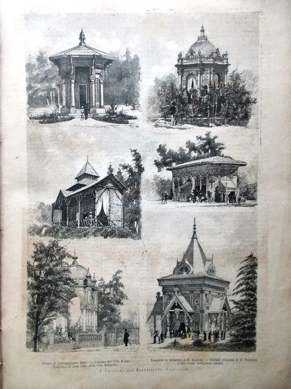 L'Illustrazione Italiana 21 Agosto 1881 Meeting Bu-Amena Regina Margherita Como