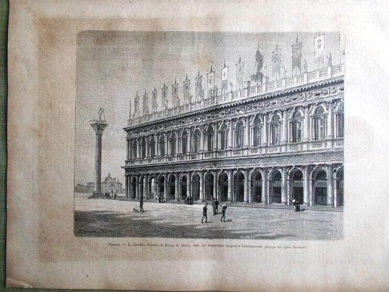 L'Illustrazione Italiana 21 Agosto 1881 Meeting Bu-Amena Regina Margherita Como