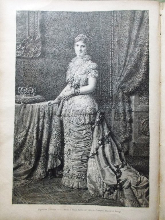 L'Illustrazione Italiana 21 Agosto 1881 Meeting Bu-Amena Regina Margherita Como