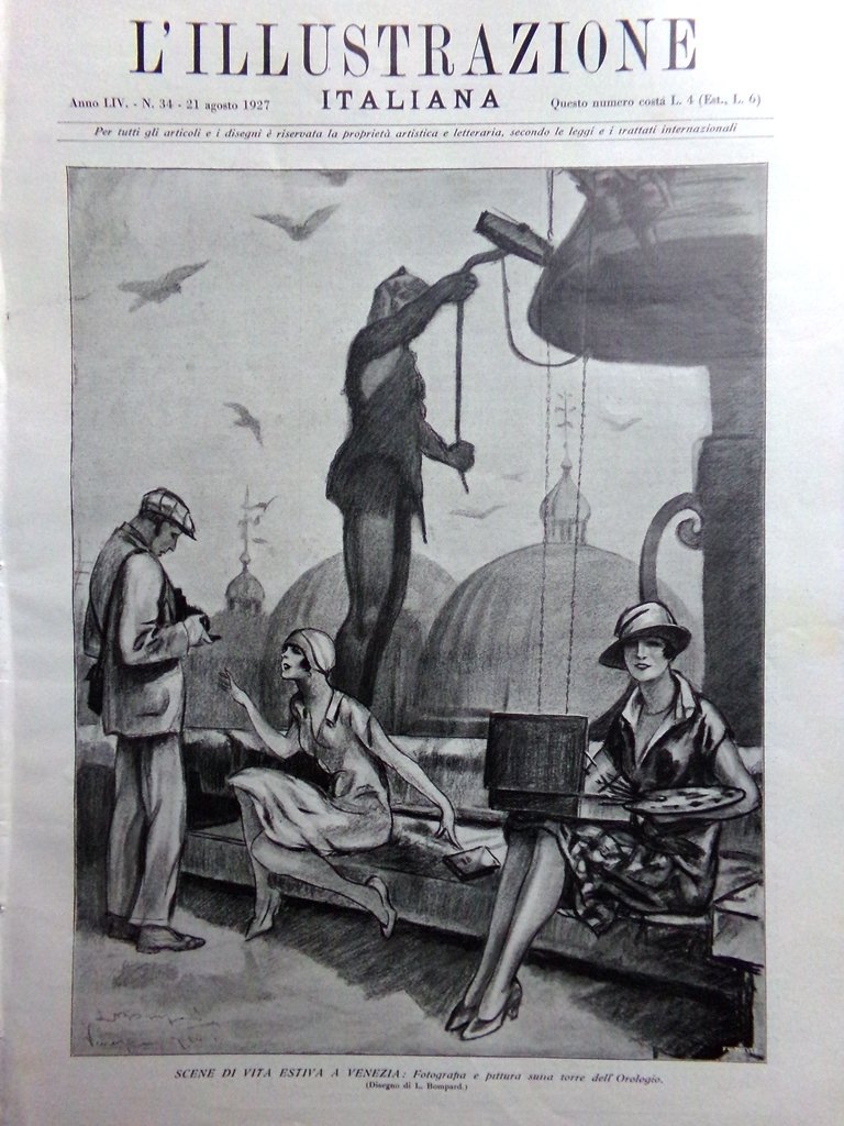 L'Illustrazione Italiana 21 Agosto 1927 Provincia Bolzano Lavori Pubblici Raggi