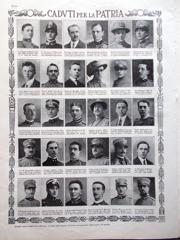 L'Illustrazione Italiana 21 Aprile 1918 WW1 Rovereto Romano Dazzi Tedeschi …