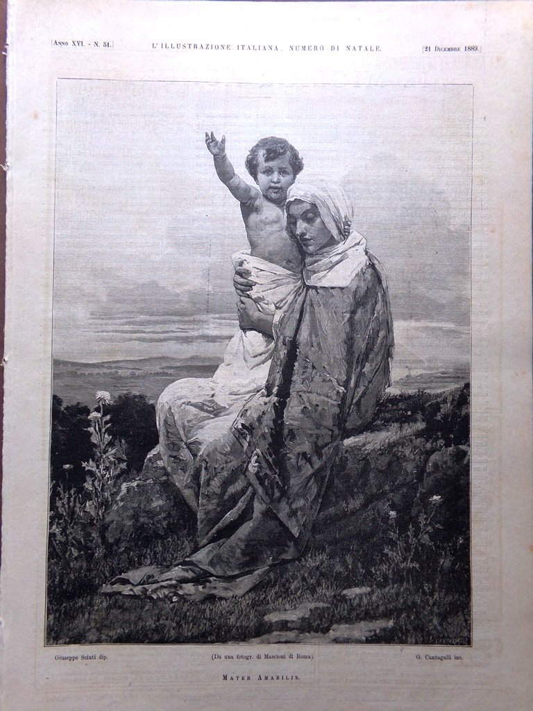 L'Illustrazione Italiana 21 Dicembre 1889 Verga De Amicis Foscarini Spagnoli …