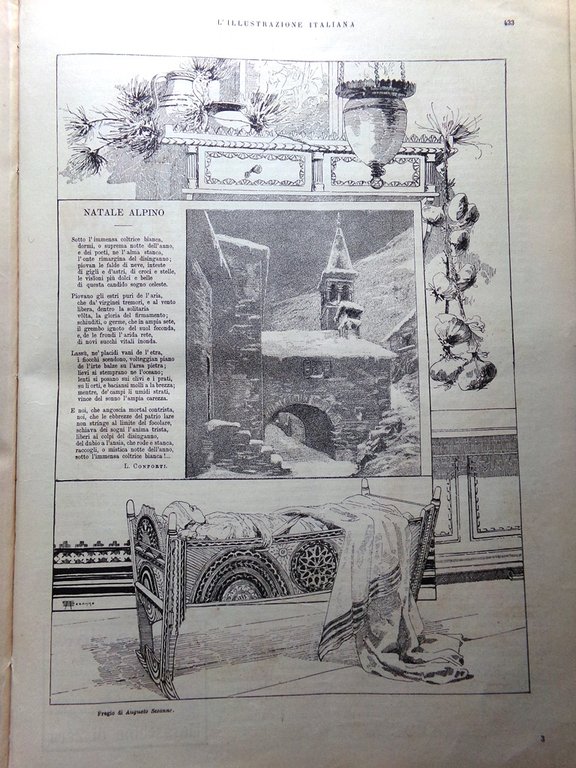 L'Illustrazione Italiana 21 Dicembre 1889 Verga De Amicis Foscarini Spagnoli …