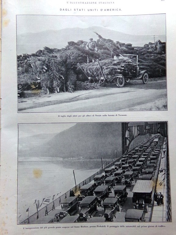 L'Illustrazione Italiana 21 Dicembre 1924 Natale Fontane Roma Università Trieste | Immagine Gallery 2