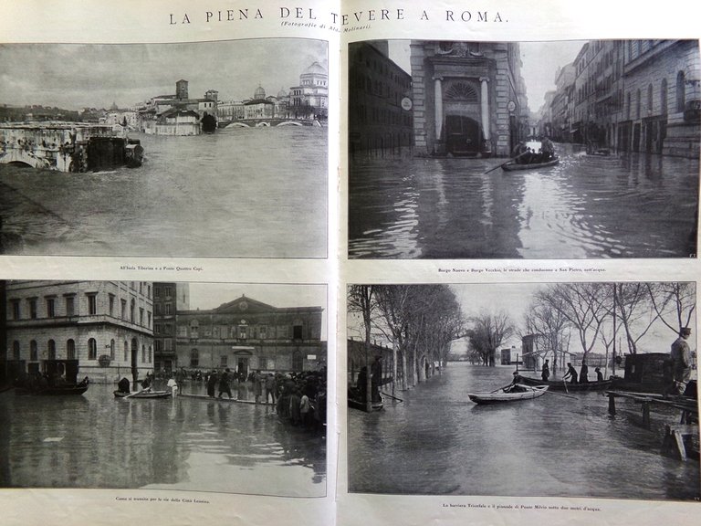 L'illustrazione Italiana 21 Febbraio 1915 WW1 Piccini Calabresi Tevere Garibaldi