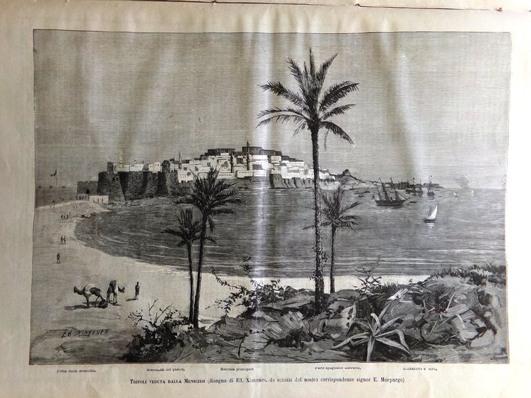 L'Illustrazione Italiana 21 Giugno 1885 Mantellini Mamiani Tripoli Vomero Napoli