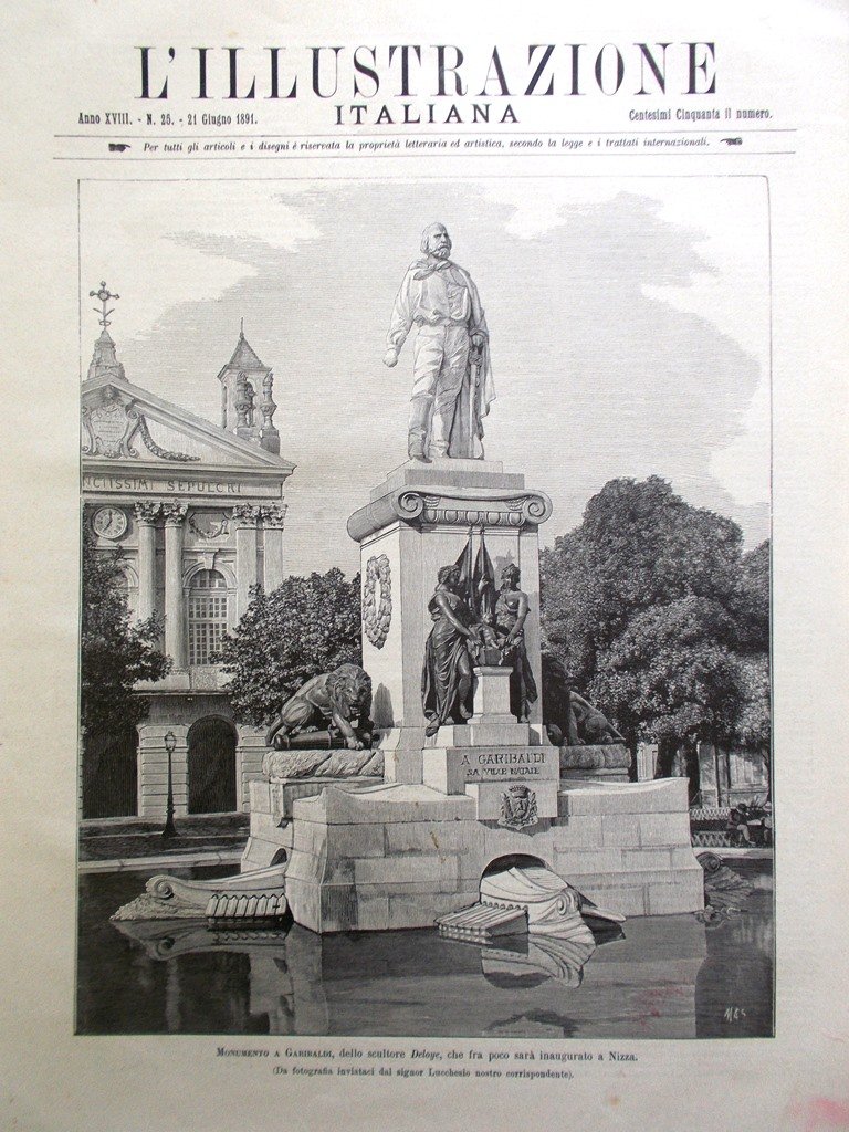 L'Illustrazione Italiana 21 Giugno 1891 Olevano Romano Fanoli Curci Poligono …
