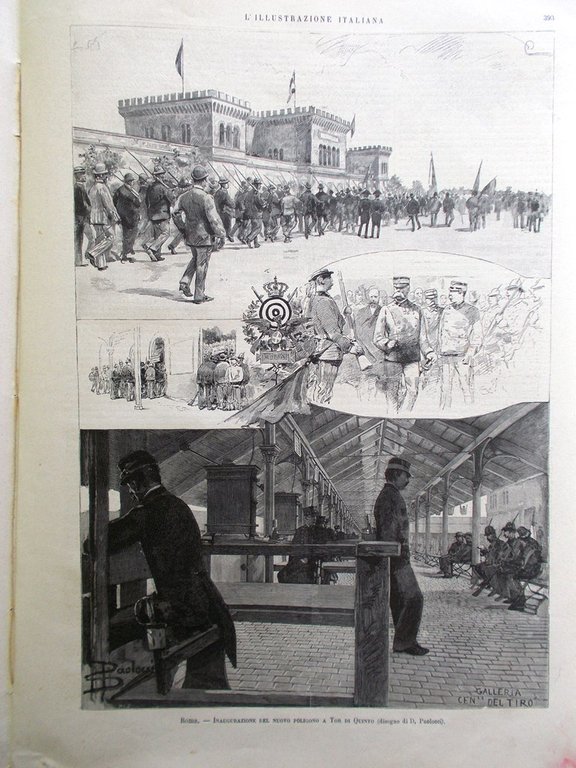 L'Illustrazione Italiana 21 Giugno 1891 Olevano Romano Fanoli Curci Poligono …