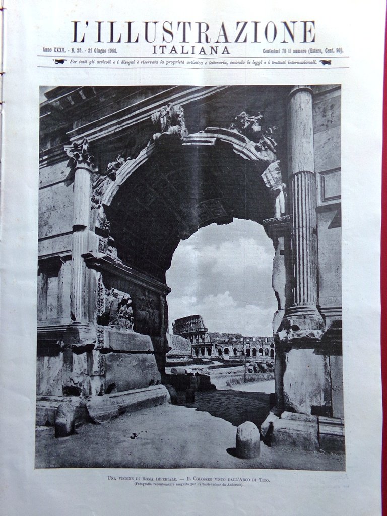 L'Illustrazione Italiana 21 Giugno 1908 Odessa Agricoltura Parmense Lyda Borelli | Immagine principale