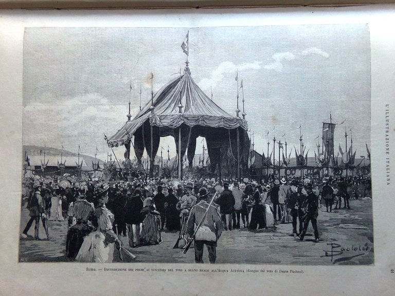 L'Illustrazione Italiana 21 Luglio 1889 Benevento Creta Bersaglio Veloce Augusta