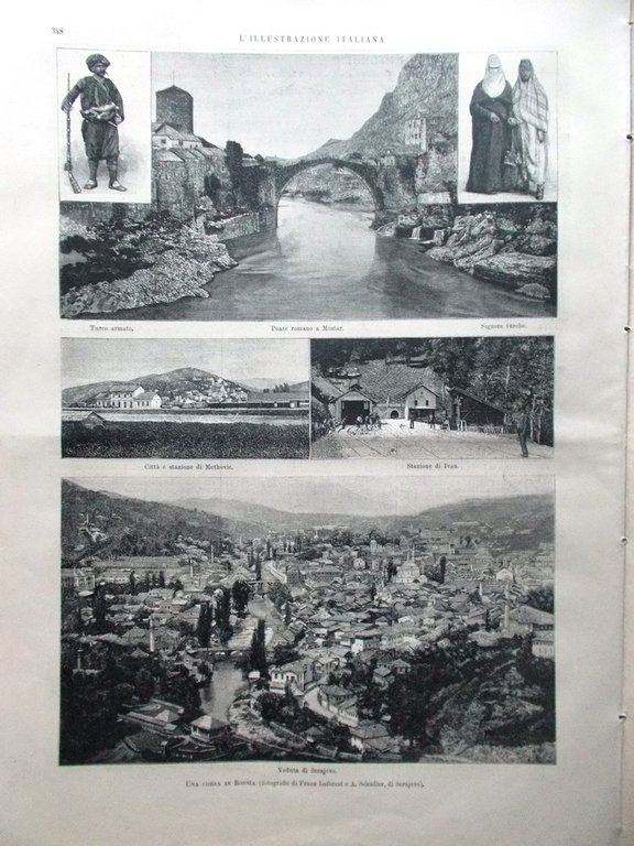 L'Illustrazione Italiana 21 Maggio 1893 Sarajevo Abissinia Behring Foche Milano