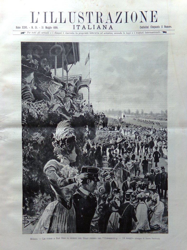 L'Illustrazione Italiana 21 Maggio 1899 Prell Dreyfus Caffarelli Pelloux Venezia