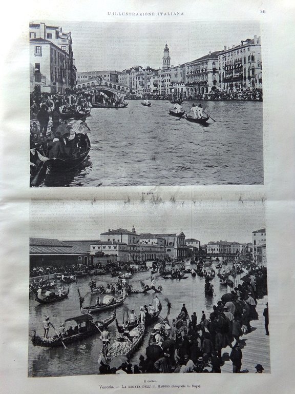 L'Illustrazione Italiana 21 Maggio 1899 Prell Dreyfus Caffarelli Pelloux Venezia