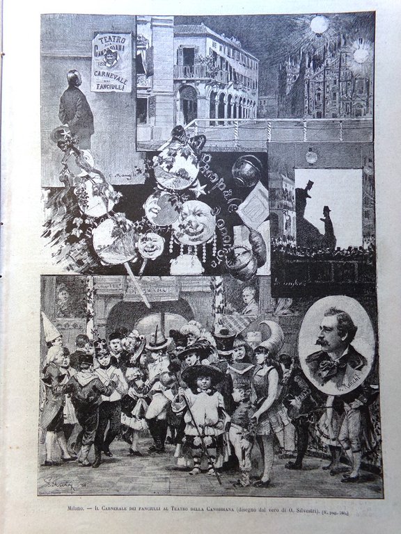 L'Illustrazione Italiana 21 Marzo 1886 Indemoniati Arte Carnevale Roma e …