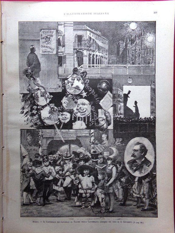L'Illustrazione Italiana 21 Marzo 1886 Indemoniati Arte Carnevale Roma e … | Immagine Gallery 5
