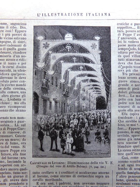 L'Illustrazione Italiana 21 Marzo 1886 Indemoniati Arte Carnevale Roma e … | Immagine Gallery 7