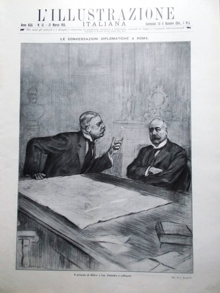 L'illustrazione Italiana 21 Marzo 1915 WW1 Attacco ai Dardanelli Mine …