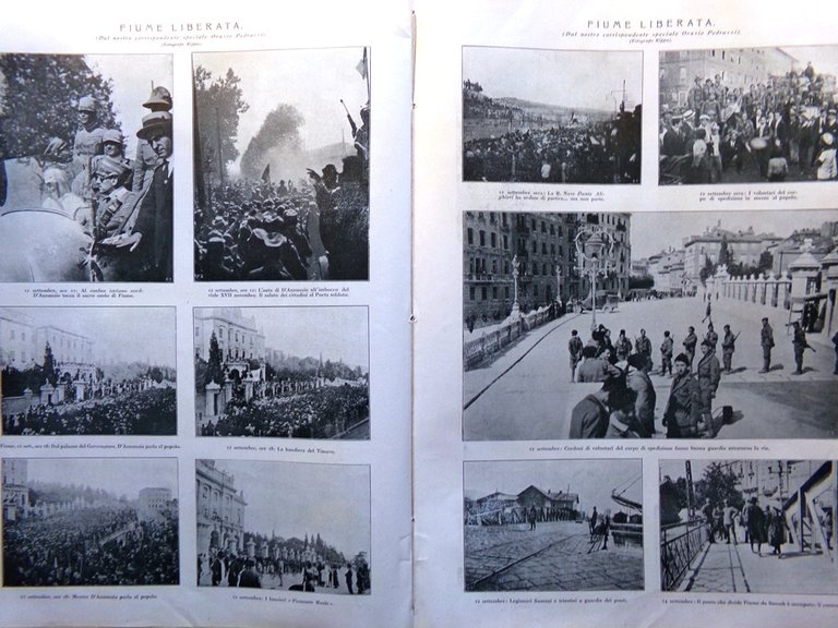 L'Illustrazione Italiana 21 Settembre 1919 Fiume Libera Trieste Ileana Leonidoff