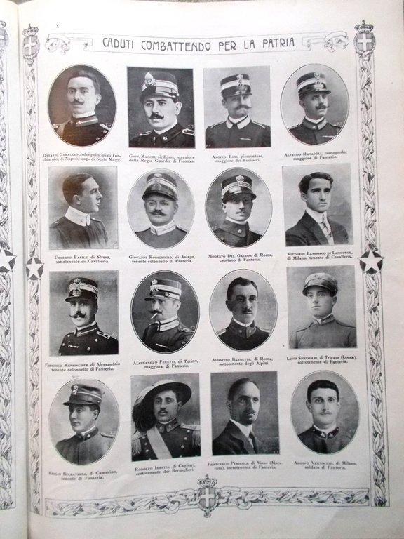 L'illustrazione Italiana 22 Agosto 1915 WW1 Avanzata sul Carso Livorno …