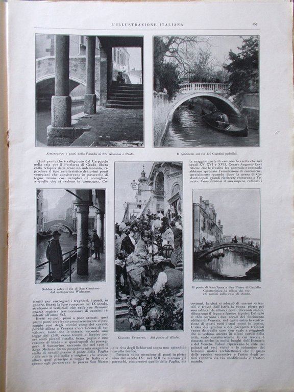 L'Illustrazione Italiana 22 Agosto 1926 Ossario Pasubio Ponti di Venezia … | Immagine Gallery 2