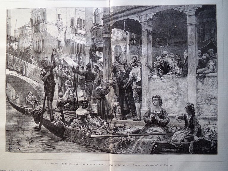 L'illustrazione Italiana 22 Aprile 1883 Gastaldi Disastro di Moricone Posillipo