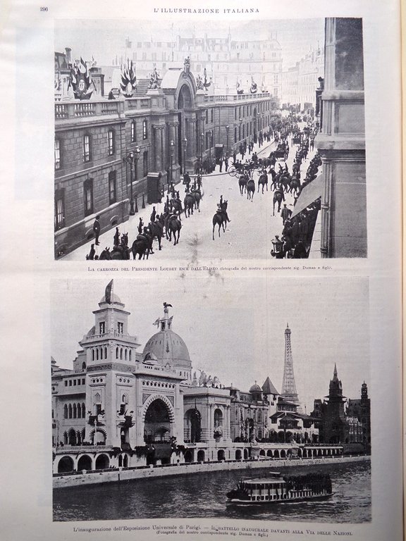 L'Illustrazione Italiana 22 Aprile 1900 Esposizione Parigi Missione Boera Pincio