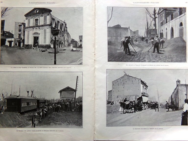 L'Illustrazione Italiana 22 Aprile 1906 Eruzione Vesuvio Terzigno Boscotrecase