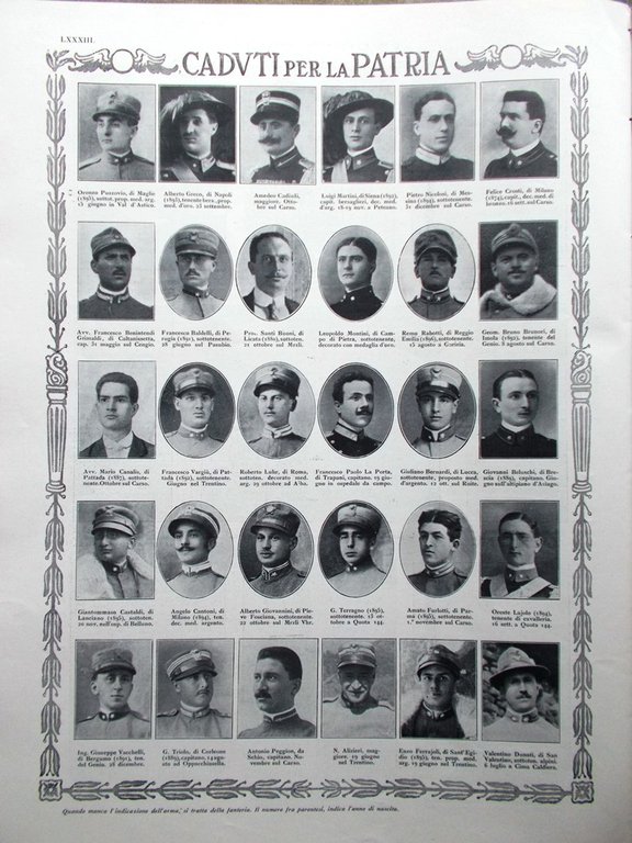 L'Illustrazione Italiana 22 Aprile 1917 WW1 Foch Venezia Nero Primo …