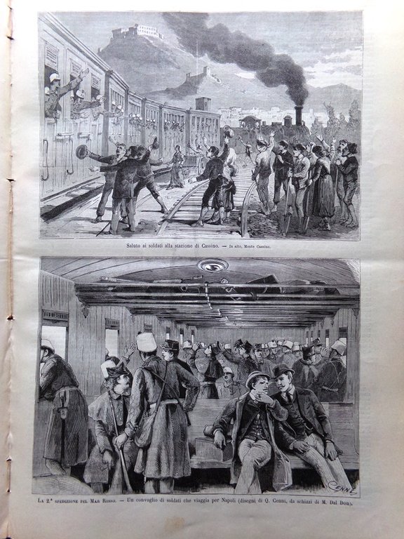 L'Illustrazione Italiana 22 Febbraio 1885 Valanghe su Alpi Assab Mar …