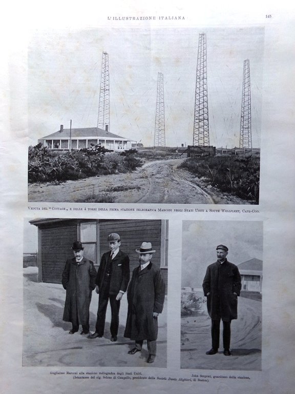 L'Illustrazione Italiana 22 Febbraio 1903 Marconi Macedonia Barletta Brunamonti