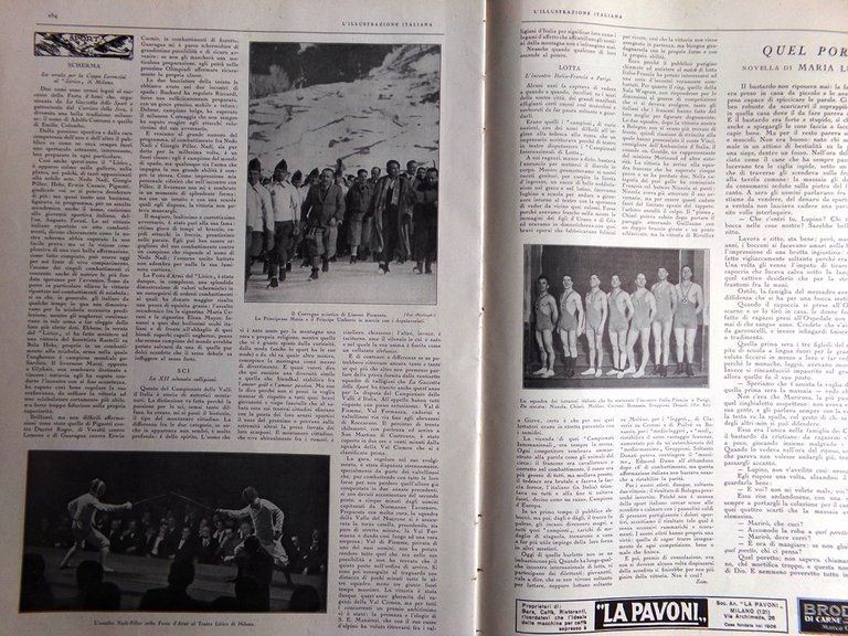 L'illustrazione Italiana 22 Febbraio 1931 Menotti Radio Vaticano Ungheria Cufra