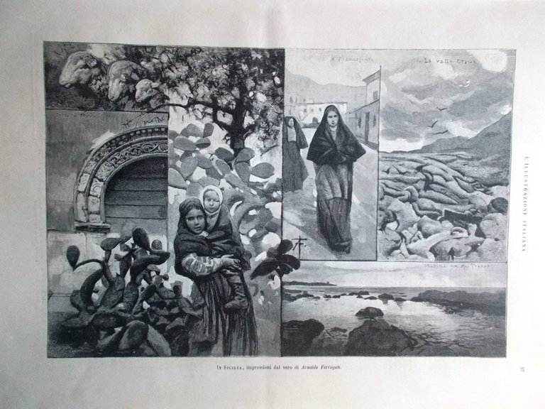 L'Illustrazione Italiana 22 Gennaio 1893 Panama Verdi Carrara Sicilia Caterina