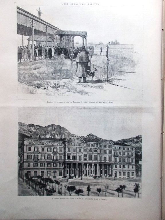 L'Illustrazione Italiana 22 Gennaio 1893 Panama Verdi Carrara Sicilia Caterina