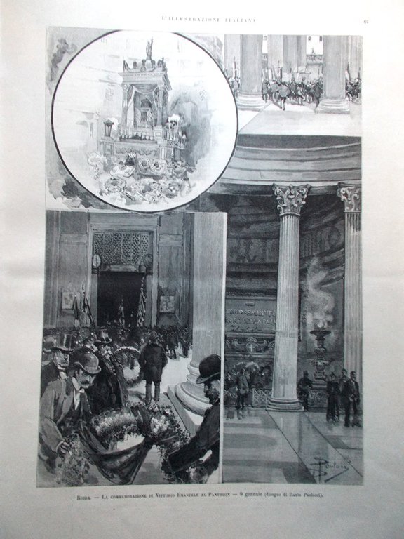 L'Illustrazione Italiana 22 Gennaio 1893 Panama Verdi Carrara Sicilia Caterina