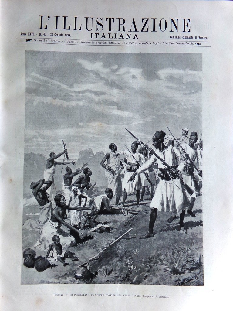 L'Illustrazione Italiana 22 Gennaio 1899 Collegio Mondragone Catania Filippine