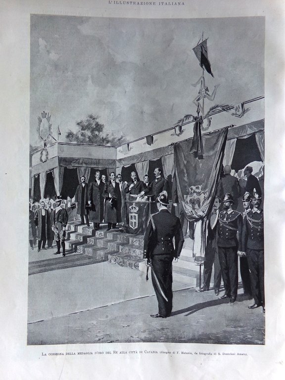 L'Illustrazione Italiana 22 Gennaio 1899 Collegio Mondragone Catania Filippine