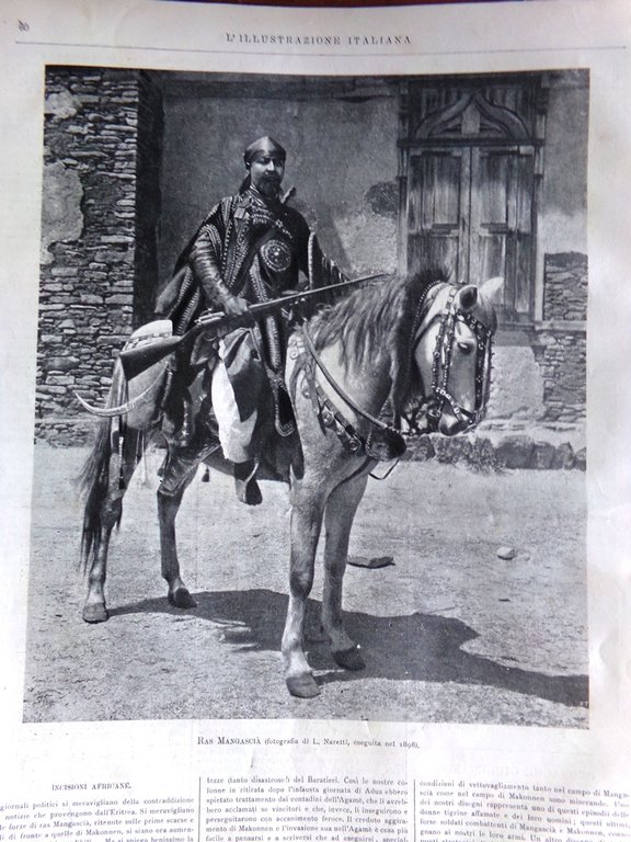 L'Illustrazione Italiana 22 Gennaio 1899 Collegio Mondragone Catania Filippine