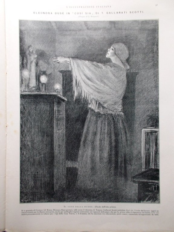 L'Illustrazione Italiana 22 Gennaio 1922 Eleonora Duse Adige Villa del …