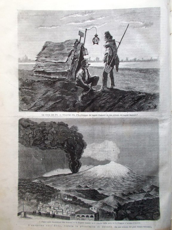 L'Illustrazione Italiana 22 Giugno 1879 Eruzione Etna Rotta del Po …