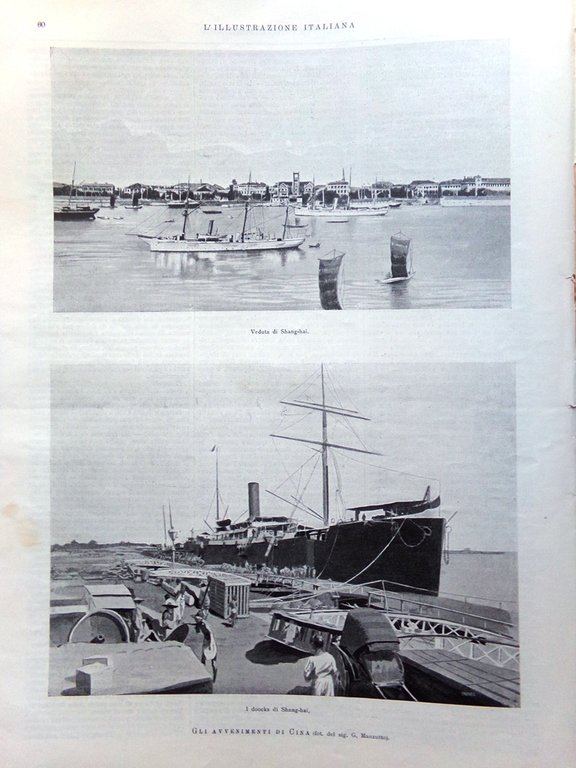 L'Illustrazione Italiana 22 Luglio 1900 Spedizione Cina Raggi Otranto Gherardini