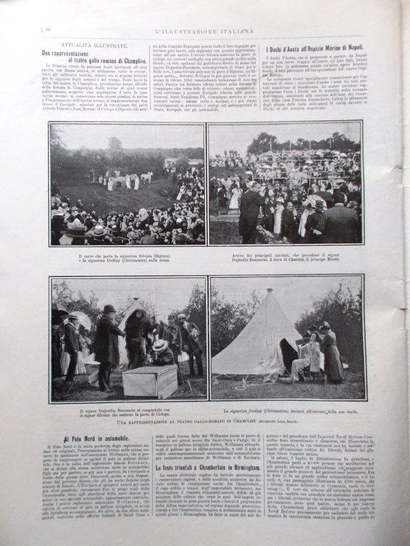 L'Illustrazione Italiana 22 Luglio 1906 Centenario Rembrandt Guglielmo II Duma