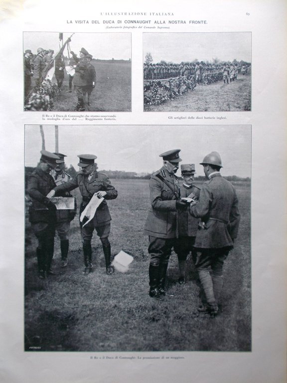 L'Illustrazione Italiana 22 Luglio 1917 WW1 Duca Connaught Kerenski Philadelphia