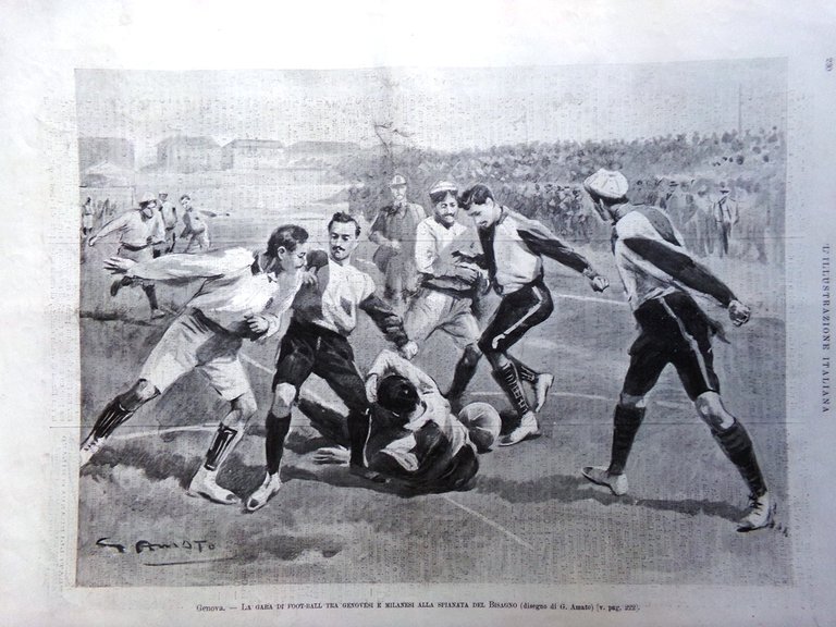 L'Illustrazione Italiana 22 Marzo 1903 Bottini Eruzione Vesuvio Marocco Calcio