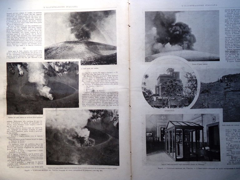 L'Illustrazione Italiana 22 Marzo 1903 Bottini Eruzione Vesuvio Marocco Calcio