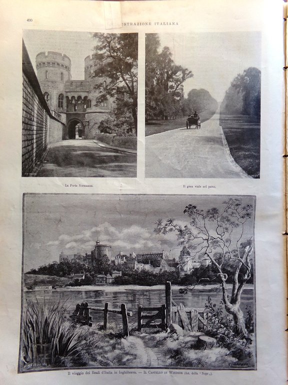 L'Illustrazione Italiana 22 Novembre 1903 Leigheb Museo Napoli Reali Inghilterra
